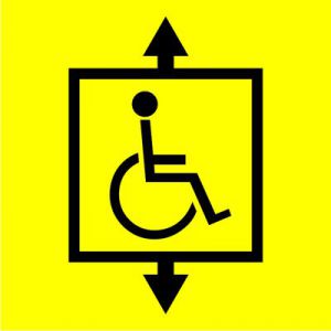 Наклейка «Лифт для инвалидов»